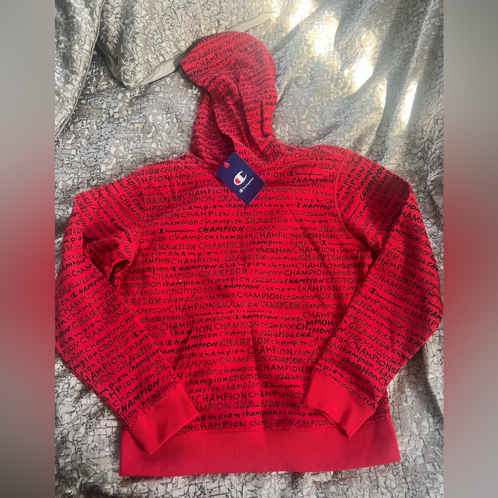 Champion Red Athletic Hoodie kids Size XL
